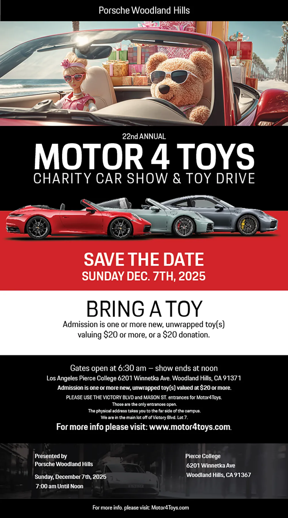 22nd Annual Motor 4 Toys Charity Car Show