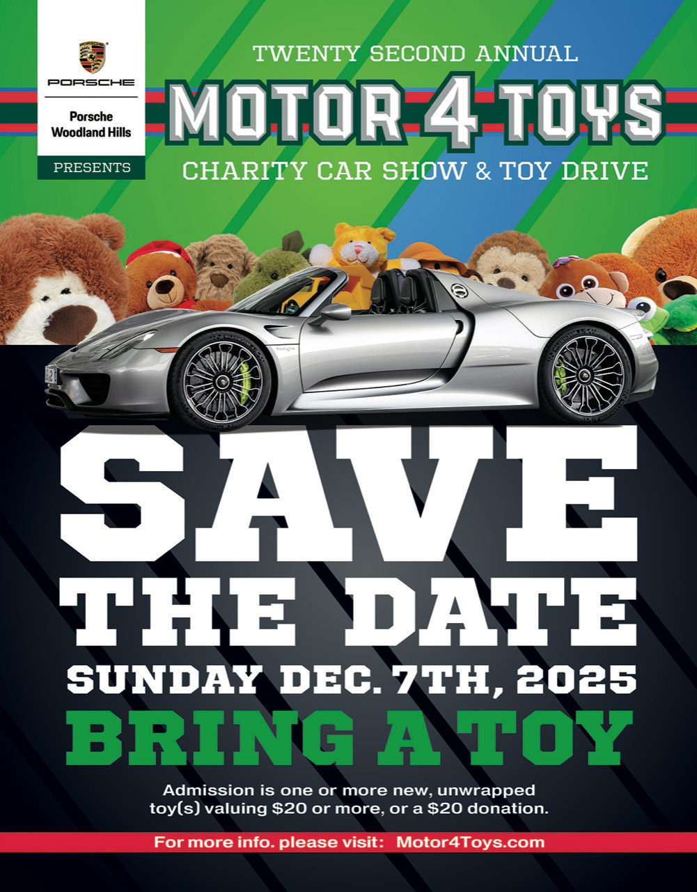 22nd Annual Motor 4 Toys Charity Car Show